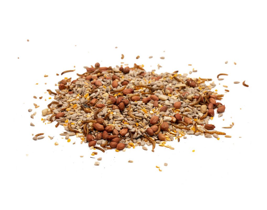 Vogelvoer strooivoer high energy no mess met gepelde pinda's