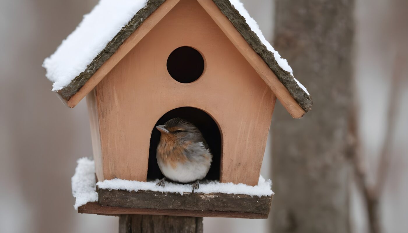 waar slapen vogels in de winter